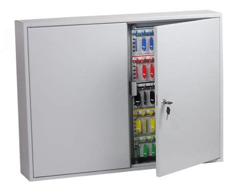 Phoenix Commercial Key Cabinet 400 Hook Key Lock Light Grey KC0606K