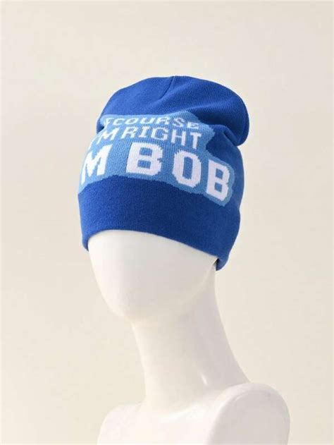 Bonnet Tricot Avec Lettre Gothique De Style Y K I M Bob Bonnet