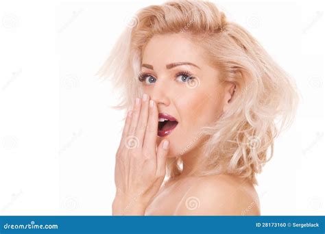 Surprised Blonde Woman Stock Photo Image Of Elegant 28173160