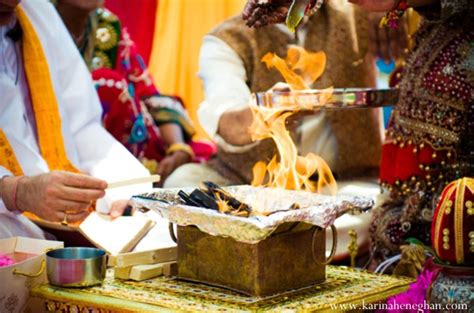 Indian Wedding Traditional Fire Ritual At Ceremony Photo 2497