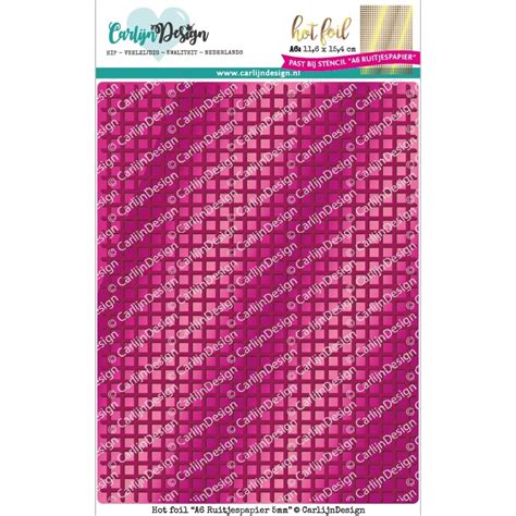 Hot Foil Plate A6 Graph Paper CDHF 0028 Craftlines B V