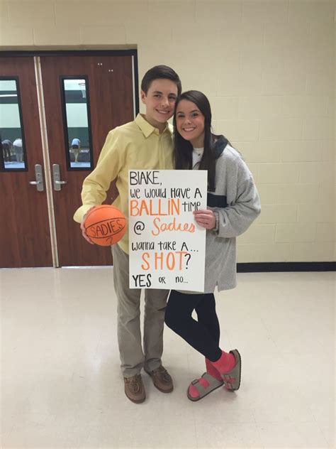 Hoco Poster Ideas Basketball