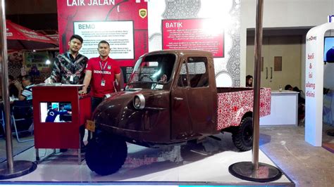 foto bemo ikut mejeng  pameran kelas dunia
