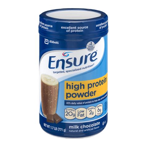 Ensure Milk Chocolate High Protein Powder 17 Lb Instacart