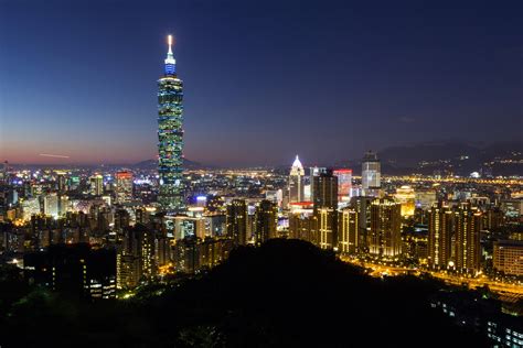 4k Houses China Taiwan Taipei Night Megapolis Hd Wallpaper