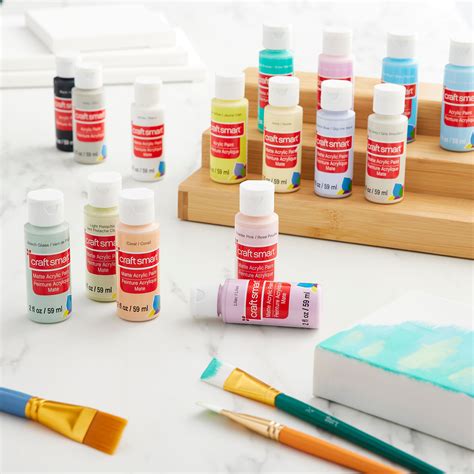 12 Packs 16 Ct 192 Total Satin Acrylic Paint Value Pack By Craft