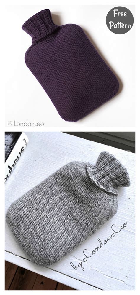 Classic Hot Water Bottle Cover Free Knitting Pattern