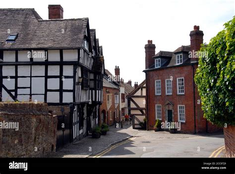 Church Lane Ledbury Herefordshire England With Church House The