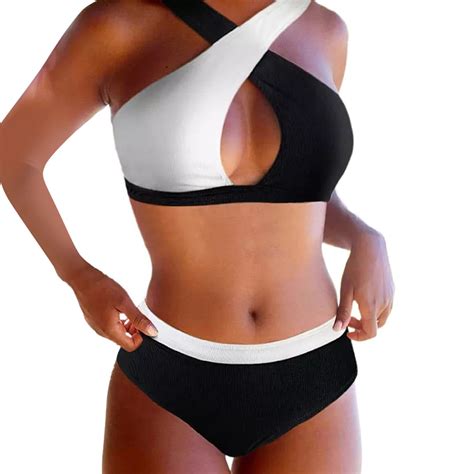 IDALL Bikini Sets Bathing Suit Women S European And American Sexy Split Swimsuit Thong Bikini