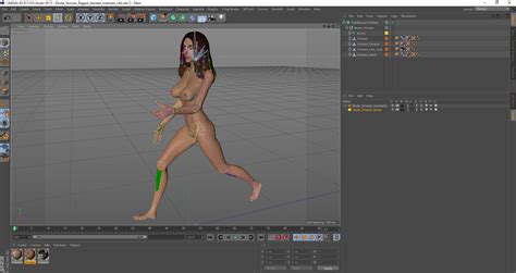 Nude Woman Rigged For Cinema D D Model C D Free D