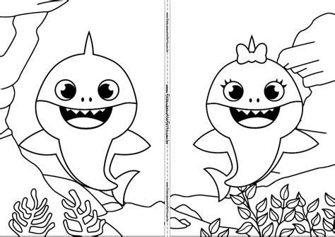 Daddy Shark Coloring Pages - coloring pages