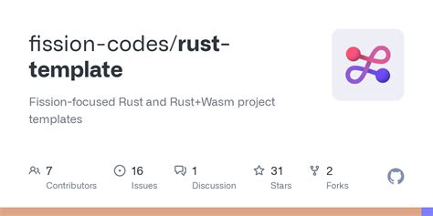 Github Fission Codesrust Template Fission Focused Rust And Rust