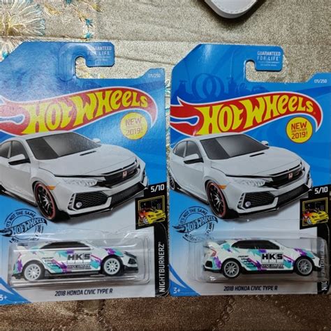 Hot Wheels 2018 Honda Civic Type R Custom HKS Shopee Malaysia
