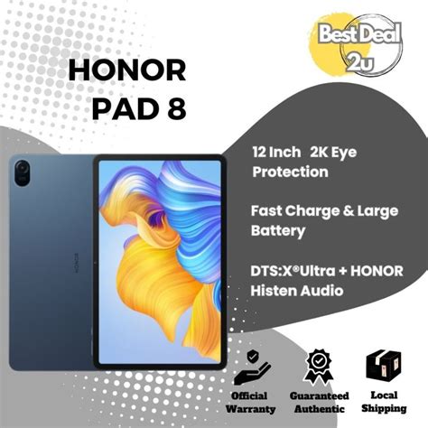 HONOR Pad 8 12 inch Tablet WIFI 8GB + 256GB | HONOR FullView Display