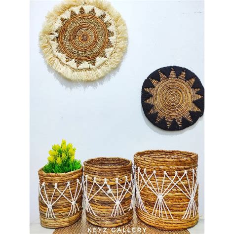 Jual Keranjang Banana Macrame Keranjang Anyam Seagrass Cover Pot