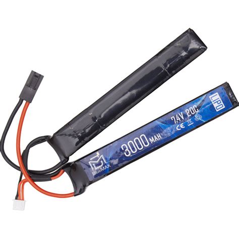 Аккумулятор LiPo 7.4V 3000mAh 20C нунчаки (BlueMAX) (Mini Tamiya ...