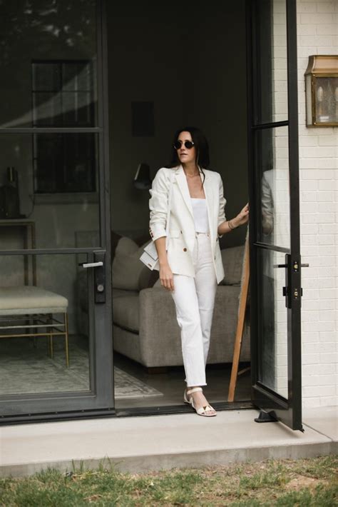 How To Style A Linen White Blazer Into Summer The Gray Details
