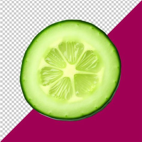 Fatias De Pepino Fresco Png E Psd Isoladas Sobre Um Fundo Transparente