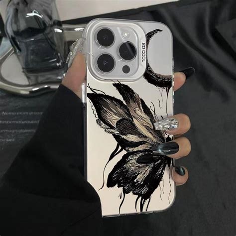 Lunaglo D Diamond Butterfly Case For Infinix Note Hot I I Play Smart