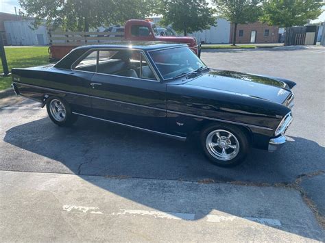 1966 Chevrolet Nova Sedan Black Rwd Automatic Classic Chevrolet Nova
