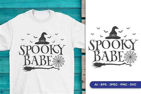 Spooky Babe Svg Halloween Svg Graphic By Pin Crafter Creative Fabrica