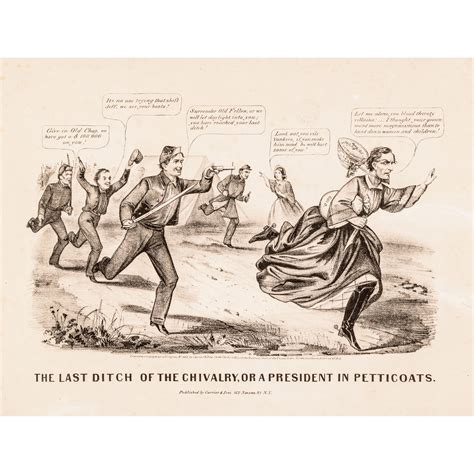 1865 Civil War Political Cartoon by Currier + Ives CSA President