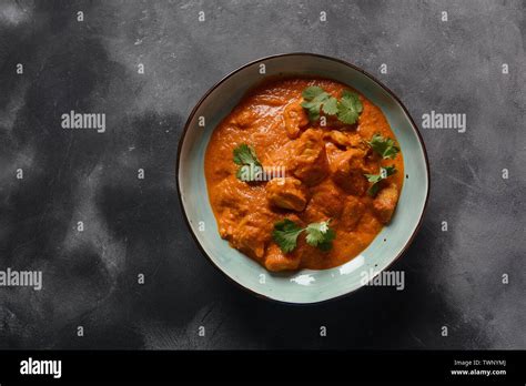 Chicken Tikka Masala Traditional Indian British Dish Chicken With Curry Turmeric Indian