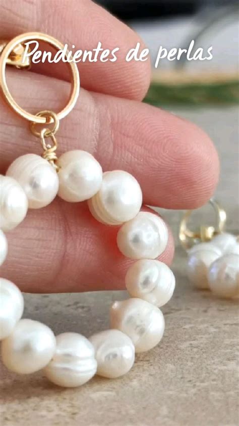 Pendientes De Perlas Aros De Perlas Hechos A Mano En 2025 Aros De