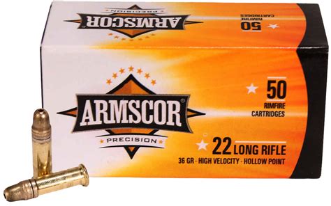 Armscor 22lr 50 Rounds 36gr Hvhp