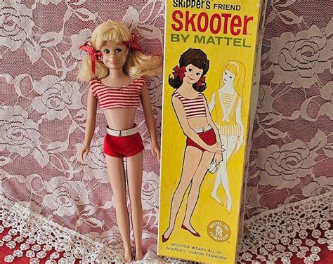 Vintage Barbie Skooter Doll Pale Blonde Pigtail Skooter Doll Skipper S Friend Scooter S