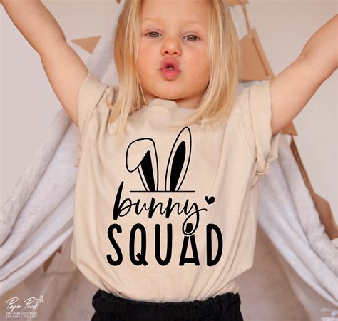 Bunny Squad Svg Png Happy Easter Svg Easter Vibes Svg Bunny Svg