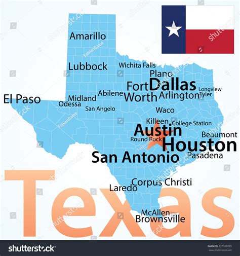 Map Of Texas Showing Major Cities - Map