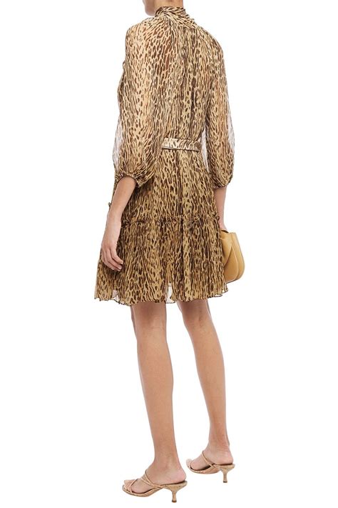 Zimmermann Espionage Pussy Bow Printed Silk Georgette Mini Dress The Outnet