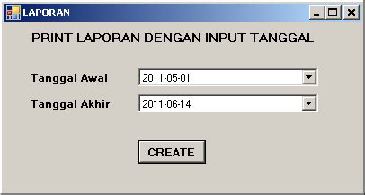 Belajar Aplikasi Visual Basic Net 2008 Laporan Crystal Report