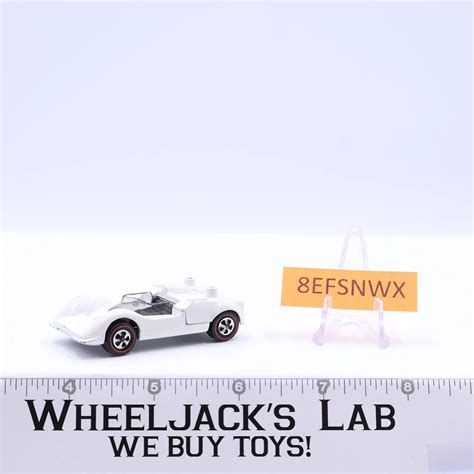 Chaparral 2G White Enamel 1969 Redline Hot Wheels Mattel Vintage Redline RL Wheeljack S Lab