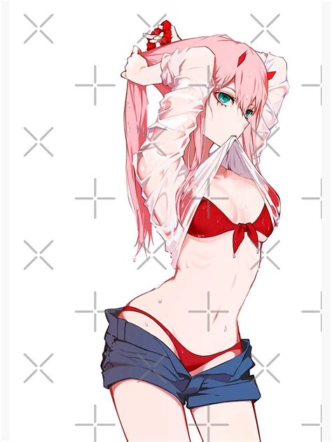 Zero Two Waifu Hot Darling In The Franxx Art Print For Sale By Animeforever Redbubble