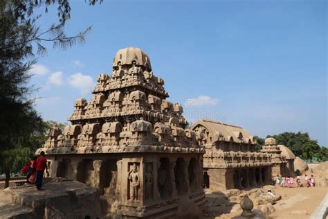 pancha rathas  mahabalipuram  tamil nadu india editorial photo