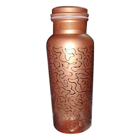 Brown Matt 1 L Printed Copper Water Bottle Screw At Rs 550 Piece In