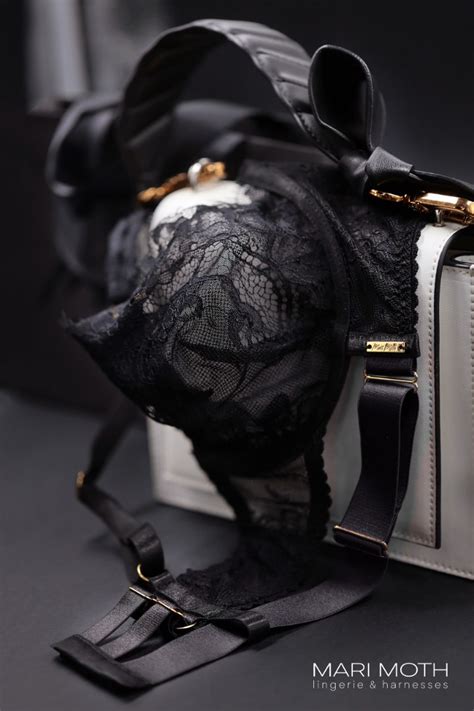 Chloe Luxury Black Lingerie Set Mari Moth