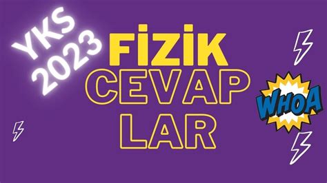 Ayt Tyt F Z K Yks Cevaplar Youtube