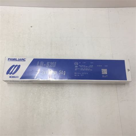 KOBELCO 神戸製鋼所 被覆アーク溶接棒 FAMILIARC LB-52U φ3.2×400mm 5kg 2019年1月製 未開封品 ...