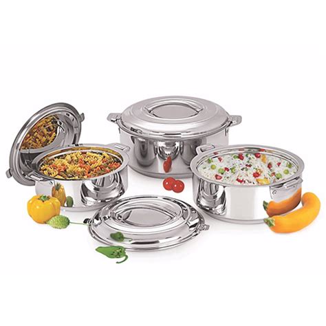 Designer Stainless Steel Insulated Hot Pot Casseroles Set At INR In Mumbai Maple Import