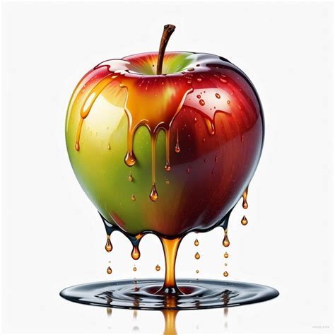 Premium Ai Image Vector Apple Melting Hyper Realistic