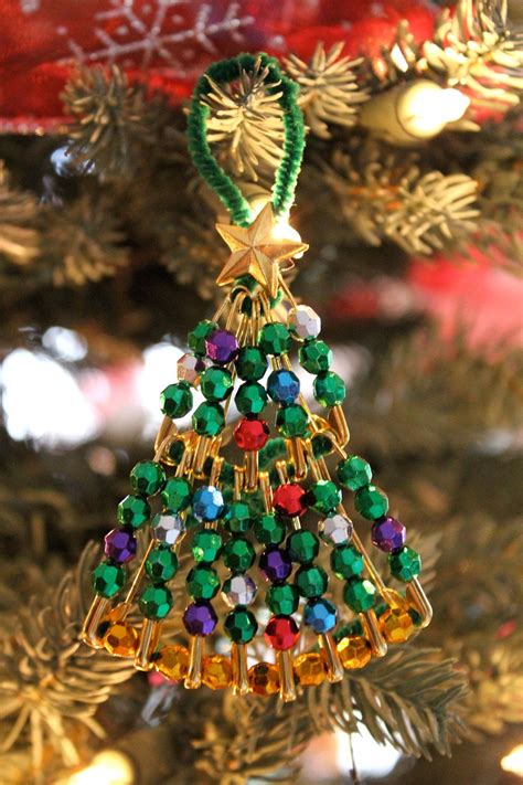 Image Detail For 10 Kits For Beaded Safety Pin Christmas Tree By