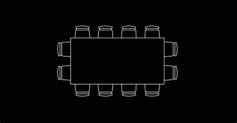 Comedor Dwg Bloque Autocad Con Sillas Dwgautocad