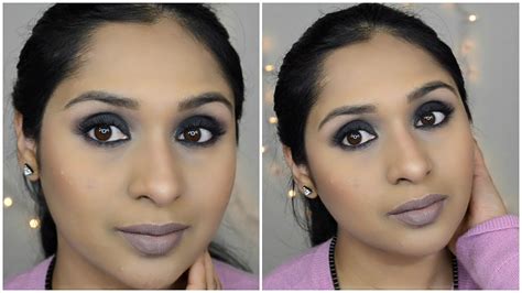 Every Day Black Smokey Eye Makeup Nude Lips Deepikamakeup YouTube