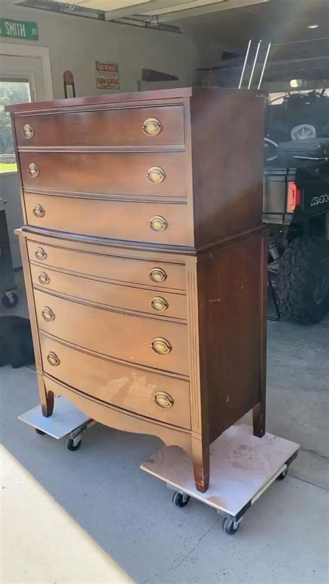 Dresser Makeover Fusion Mineral Paint Midnight Blue Painted