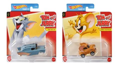 Hot Wheels Tom Jerry Character Cars Pack Escala Env O Gratis
