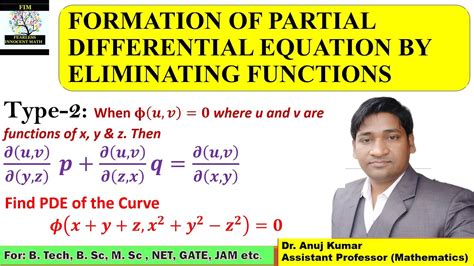 Formation Of Pde By Eliminating Arbitrary Functions Partial Differential Equations Formation