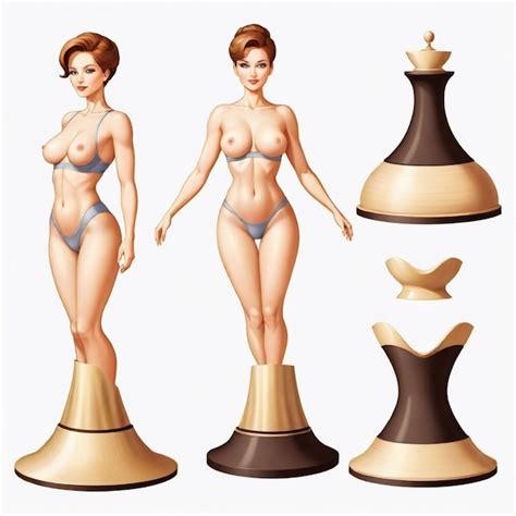 A Model Of A Naked Woman With A Bikini On It Premium AI Generated Vector